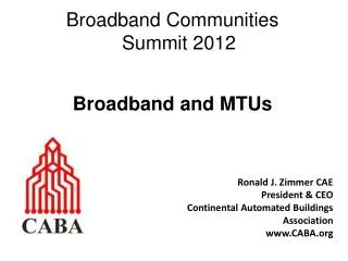 Broadband Communities Summit 2012