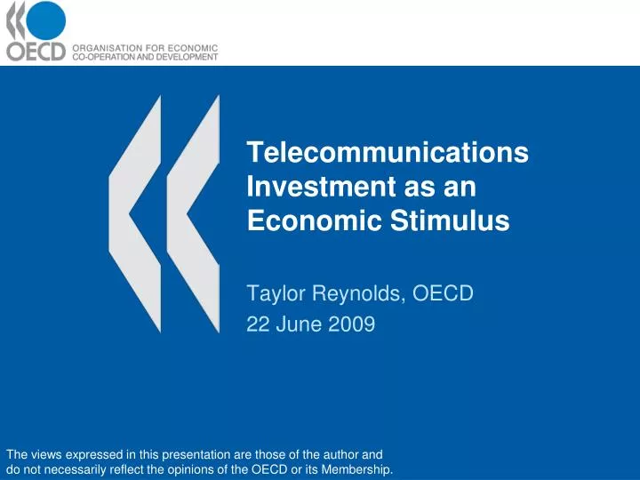 telecommunications investment as an economic stimulus