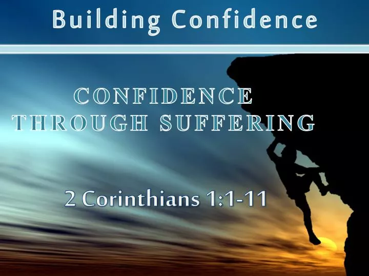 confidence through suffering