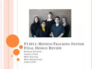 P11011: Motion-Tracking System Final Design Review