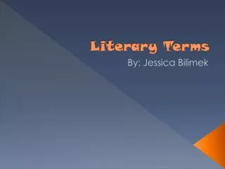 Literary Terms