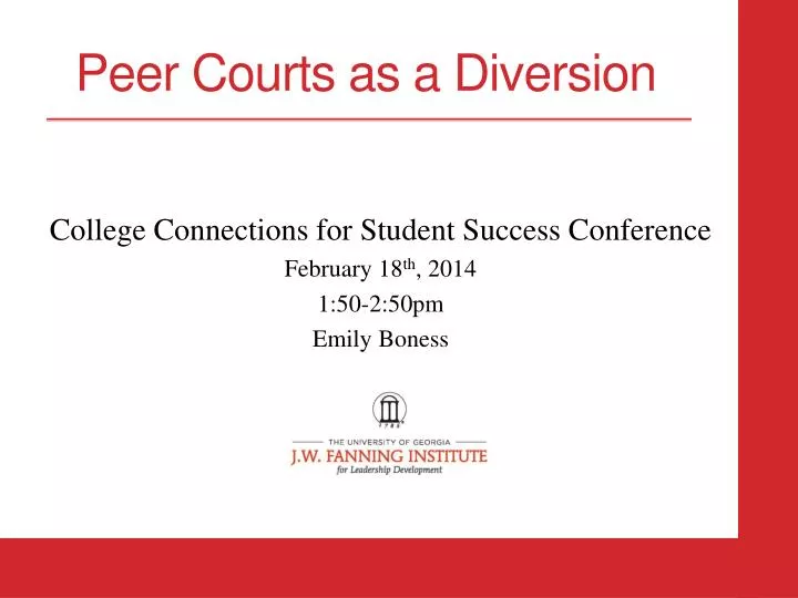 peer courts as a diversion