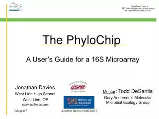 The PhyloChip