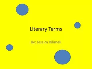 Literary Terms