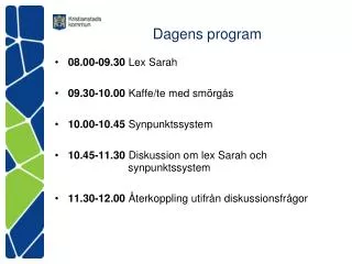 dagens program