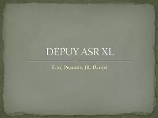 DEPUY ASR XL