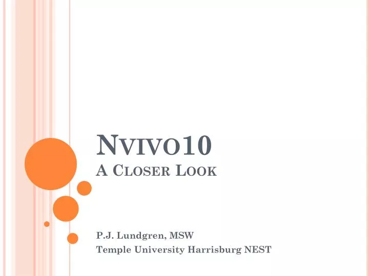 nvivo10 a closer look