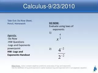 Calculus-9/23/2010