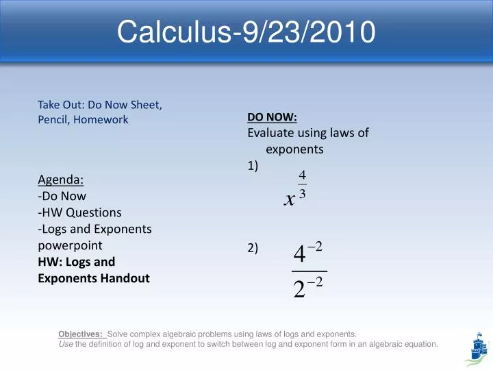 calculus 9 23 2010