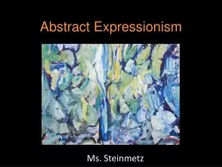 Abstract Expressionism