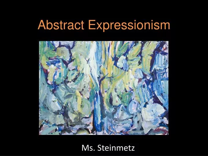 abstract expressionism