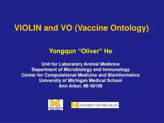 VIOLIN and VO (Vaccine Ontology)