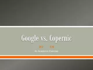 Google vs. Copernic