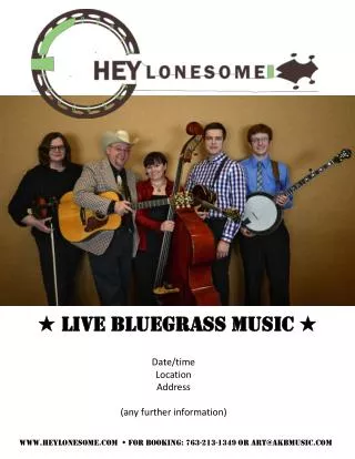 ? Live Bluegrass Music ?