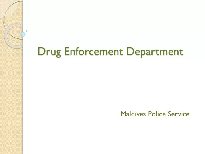 drug enforcement department