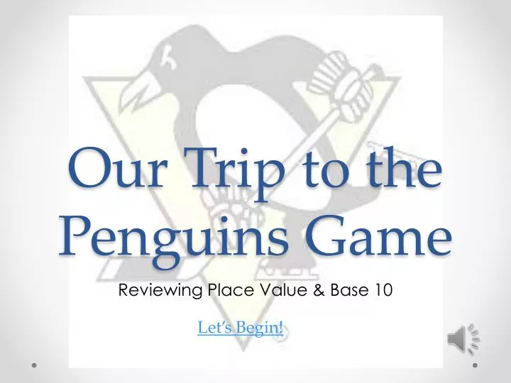our trip to the penguins game