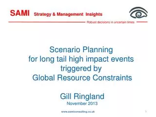 SAMI Strategy &amp; Management Insights