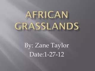 African Grasslands