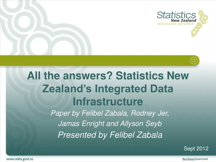 all the answers statistics new zealand s integrated data infrastructure