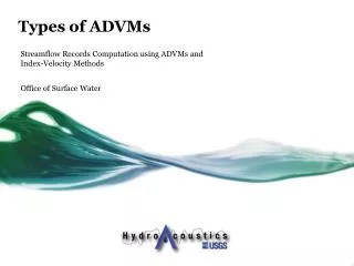 Types of ADVMs
