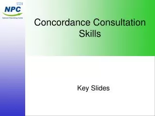 Concordance Consultation Skills