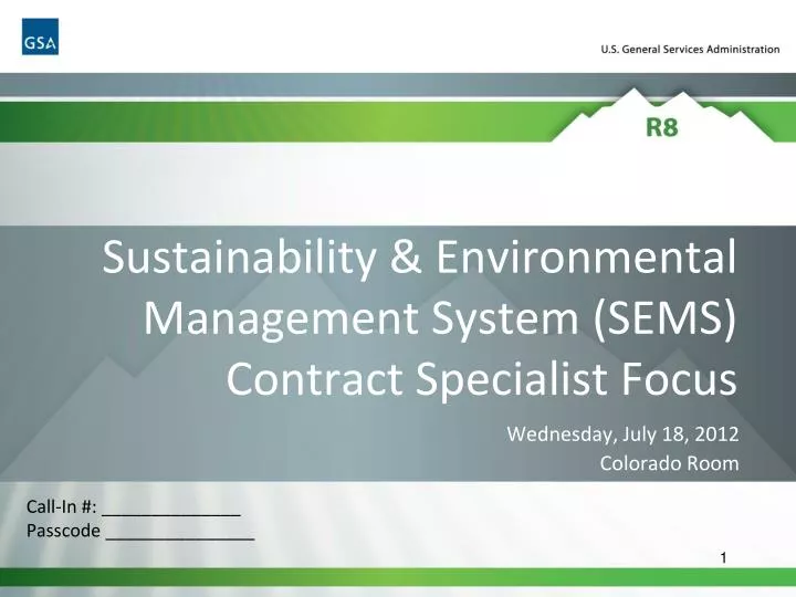 sustainability environmental management system sems contract specialist focus