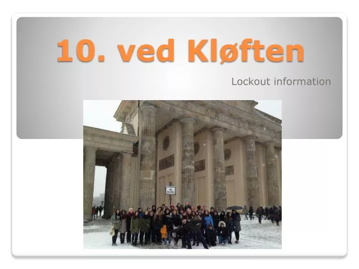 10 ved kl ften