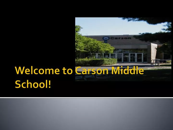 welcome to carson middle school