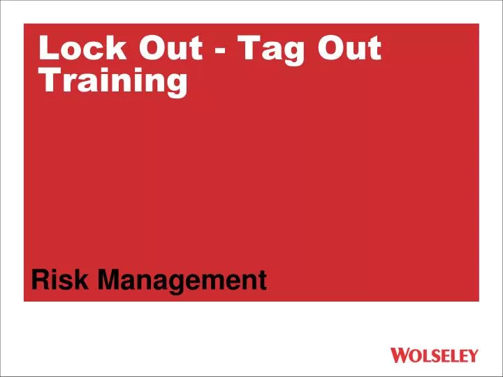 lock out tag out training