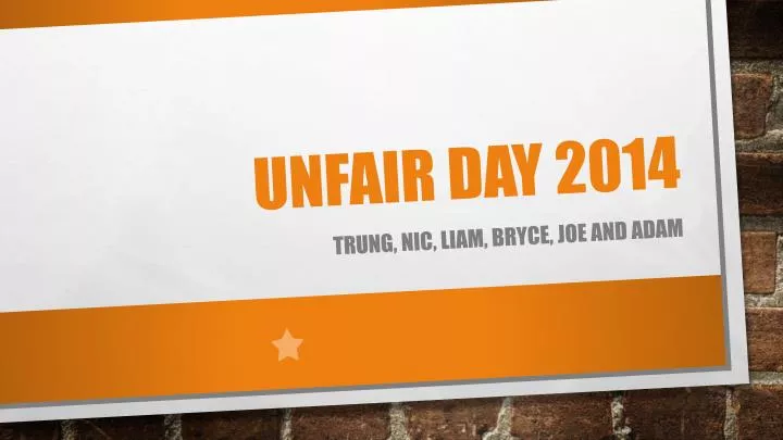 unfair day 2014
