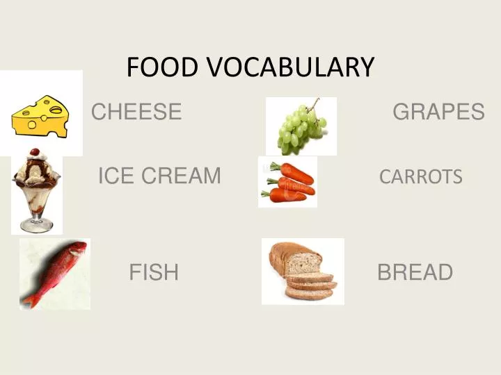 food v ocabulary