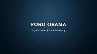 Ford-Obama