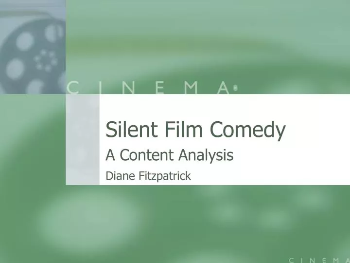 silent film comedy