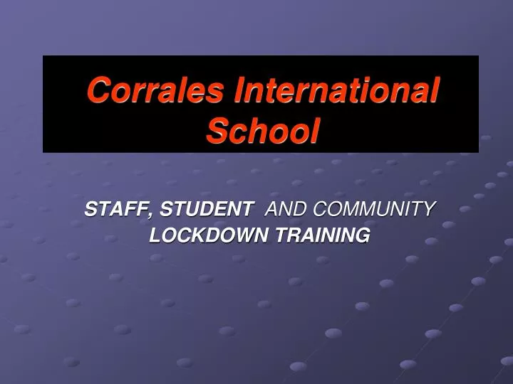 corrales international school