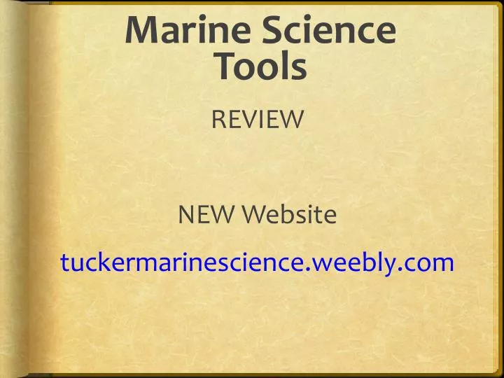 marine science tools