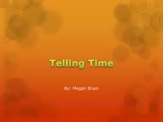 telling time