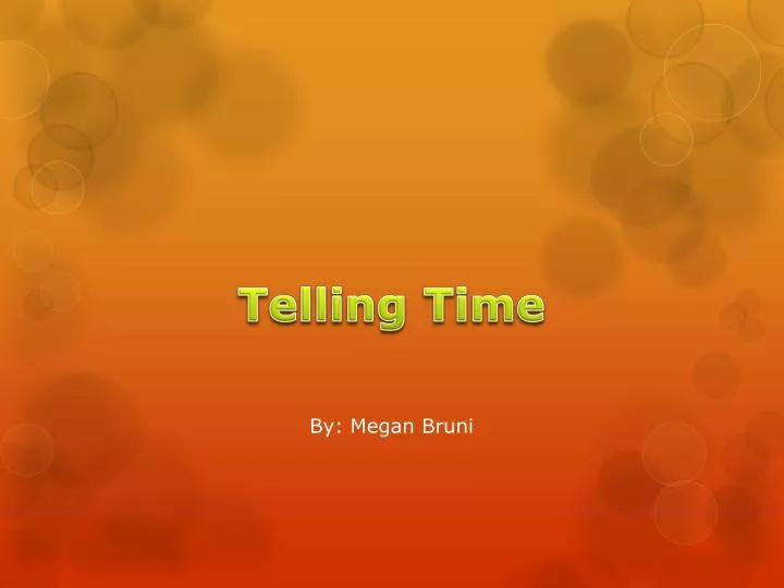 telling time