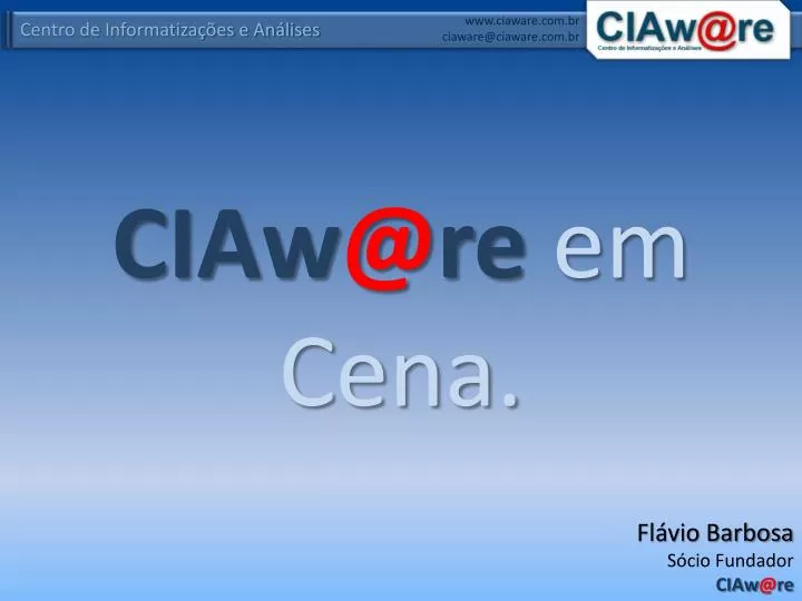 ciaw @ re em cena