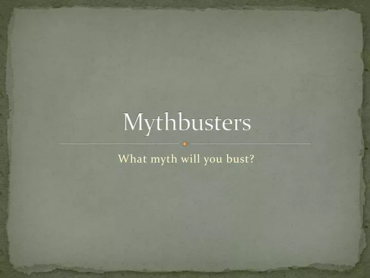 mythbusters