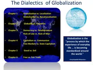 The Dialectics of Globalization