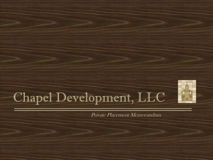 chapel development llc