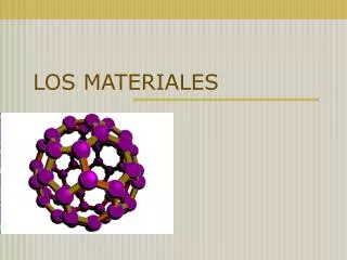 los materiales