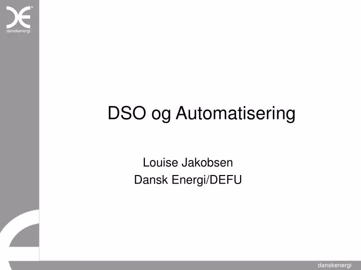 dso og automatisering