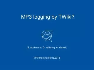 MP3 logging by TWiki ?