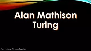 alan mathison turing
