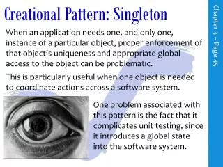Creational Pattern: Singleton