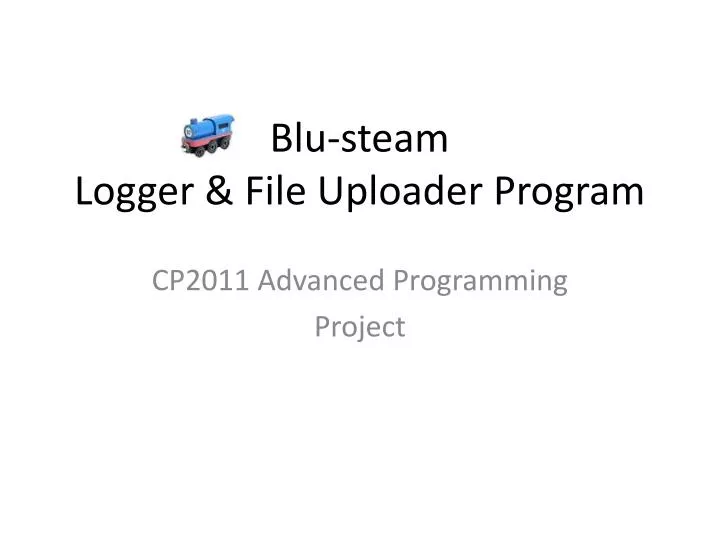 blu steam logger file uploader program