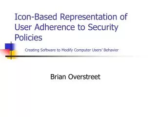 Icon-Based Representation of User Adherence to Security Policies