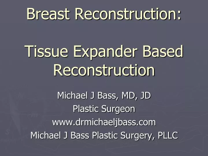 breast reconstruction tissue expander based reconstruction