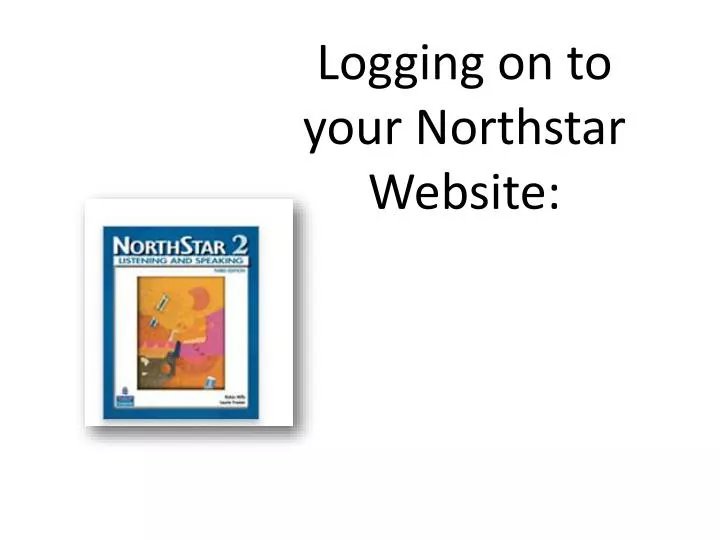 logging on to your northstar website